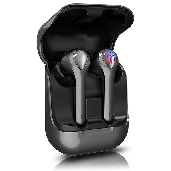 

cell phone earphones wireless earbuds hifi headphones with usb-c fast charging tws stereo mic headset noise cancelling