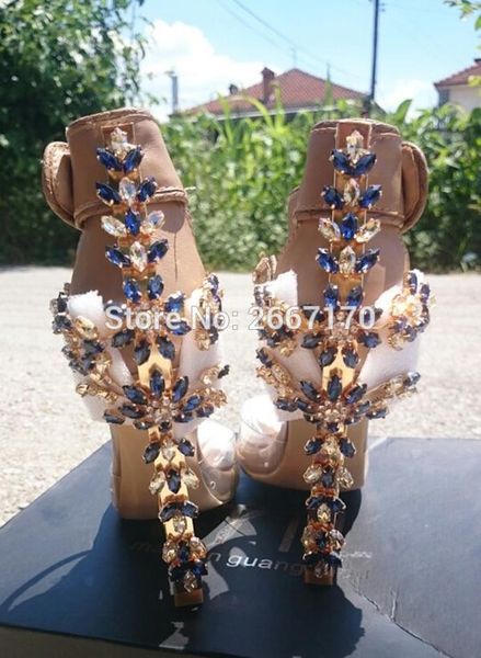 

summer luxury sandale femme jelly shoes women jeweled studded padlock gladiator sandal boots sequins crystal rhinestone sandals, Black