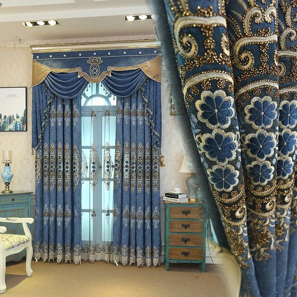 

curtain & drapes curtains for living room luxury european style window divider energy saving semi blackout darkening sliding glass door