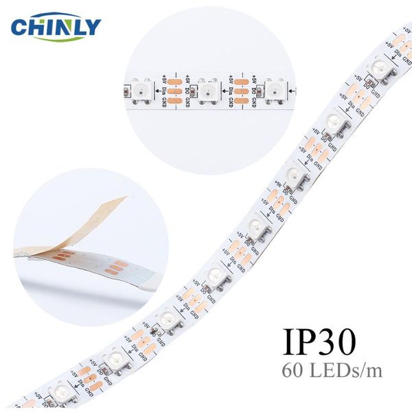 

ws2812b rgb led pixels strip dc5v 5 meters 300leds non-waterproof 300ic 90w smd leds for diy decorative living room lights strips