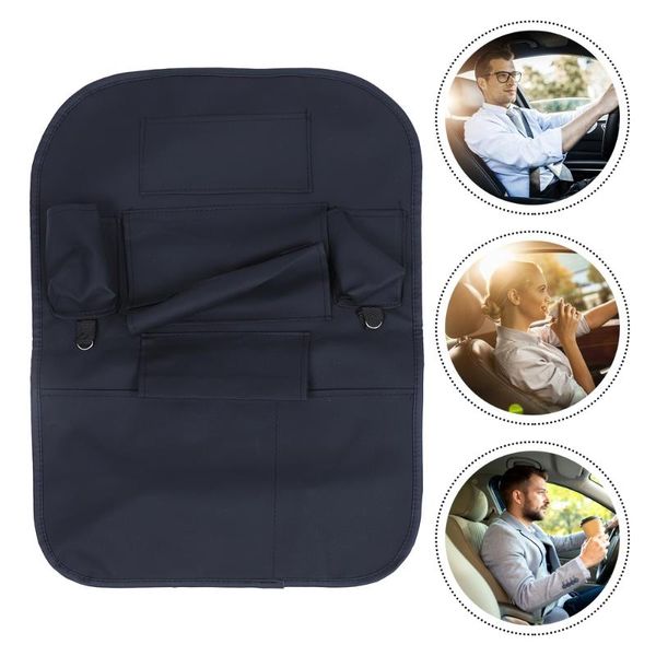 

car organizer 1pc leather seat foldable tray table back protector