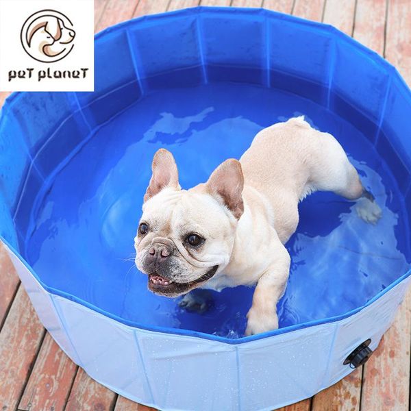 

kennels & pens foldable pet dog swimming pools pvc cat summer bathing tub large space collapsible outdoor washing pond waterproof house