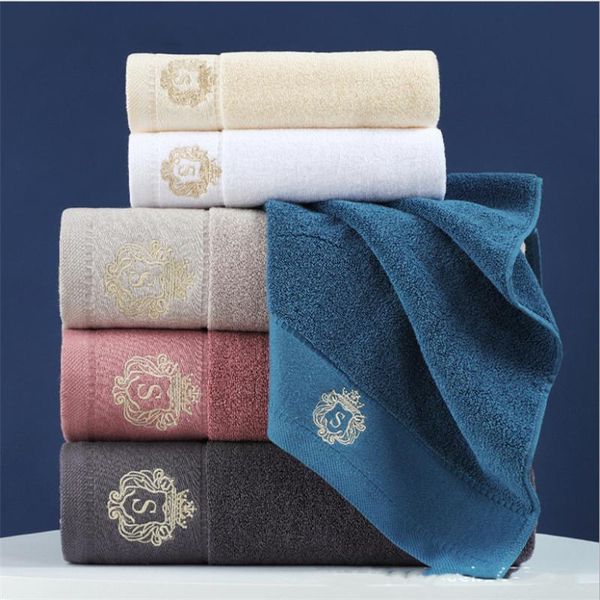 

towel pure cotton bath 70x140cm embroidered towels beach for adults quick-dry soft face absorbent