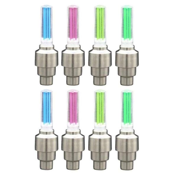 

8pcs bike flash tire wheel cap light waterproof lights