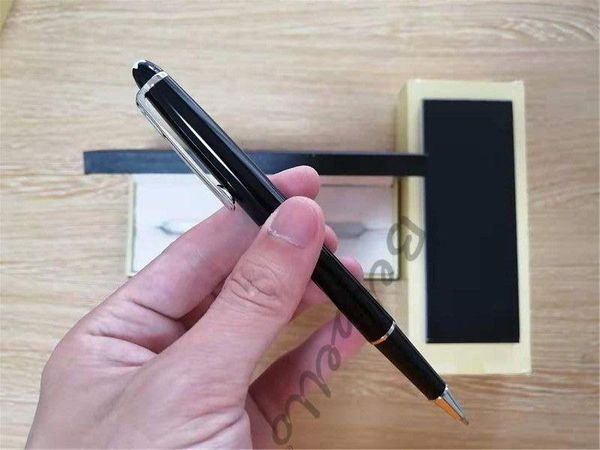 

ballpoint pens famous high-quality resin material student stationery writing signature pen with box, Blue;orange