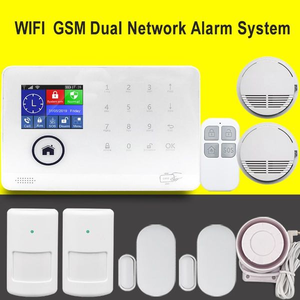 

dual network 433mhz wireless home security alarm system systems