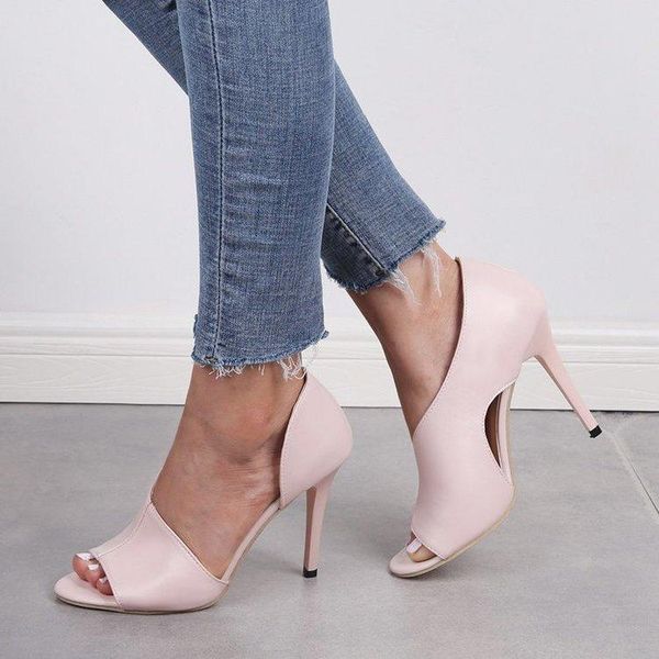 

sandals 2021 summer hentian women's shoes with high thin heel and super, Black