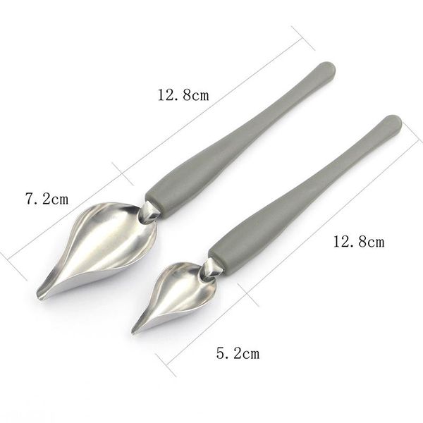 

dinnerware sets chef valon sauce plating art pencil plate dish painting coffee draw tool spoon stainless steel bom666