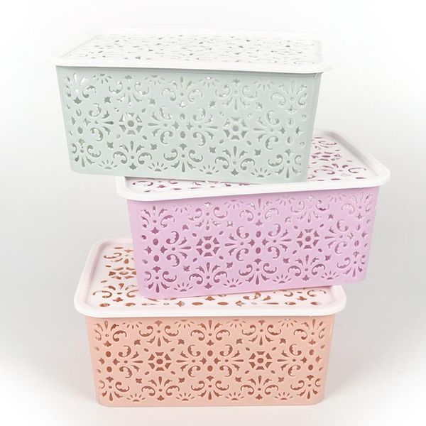 

3colors pp hollow underwear bra storage box drawer closet organizers boxes for scarfs socks cosmetic sundries finishing drawers