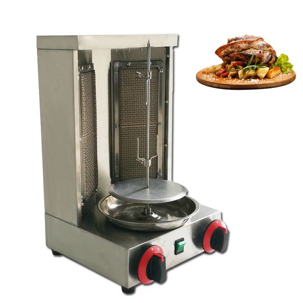 Shawarma Grill Machine Gas Gyro Polli da carne Piccola macchina per kebab verticale elettrica Girarrosto rotante