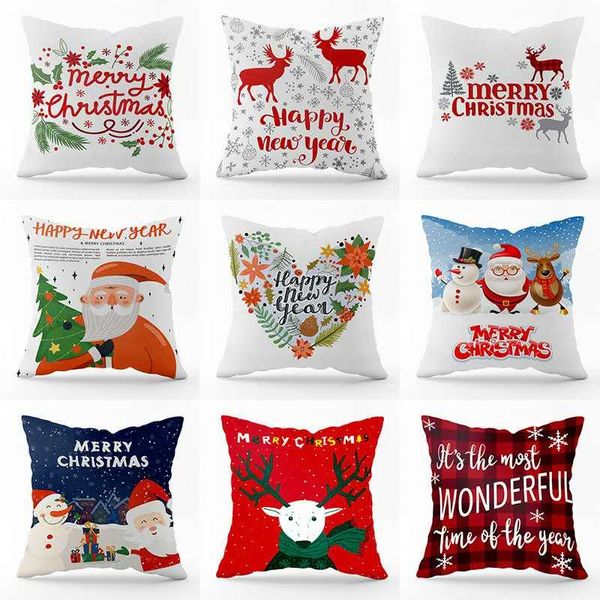 

pillow christmas cushion cover decorative sofa case seat car home decor throw pillowcase decoration for