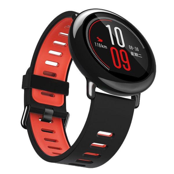

watch bands 22mm soft silicon strap for gen 4 q explorist hr/gen 5 smart band bracelet replaceable wrist gen5 correa, Black;brown
