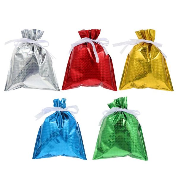 

gift wrap 5pcs christmas candy bags wrapping pouches xmas drawstring