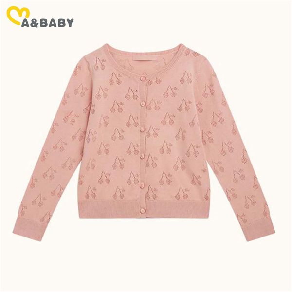 

1-6y autumn spring kid girls sweaters soft long sleeve knitted cute children clothing 210515, Blue