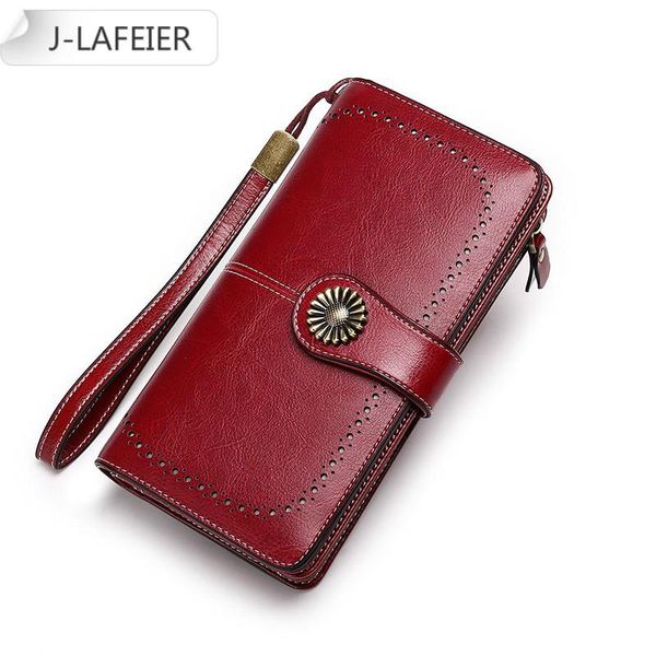 

wallets small wallet women clutch leather female long zipper purse strap money bag for iphone 11, Red;black