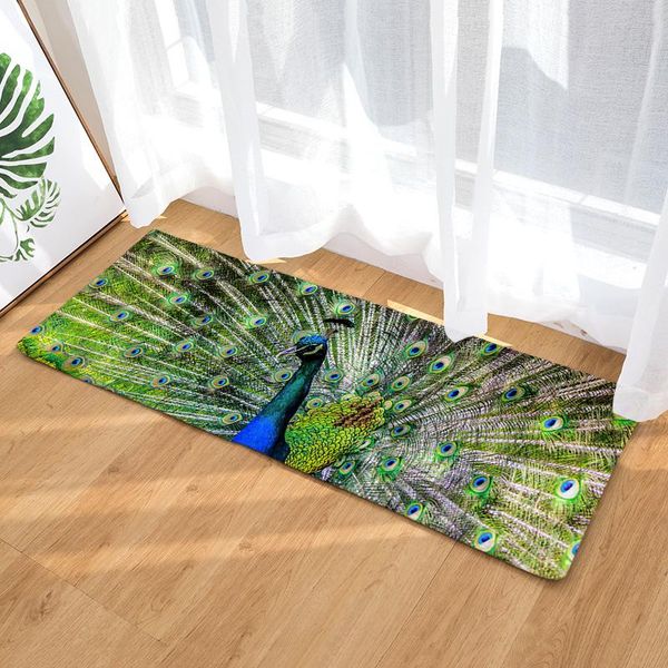 

carpets peacock printed area rugs for living room home decor bedroom carpet non-slip sofa chair floor mats kitchen mat bedside