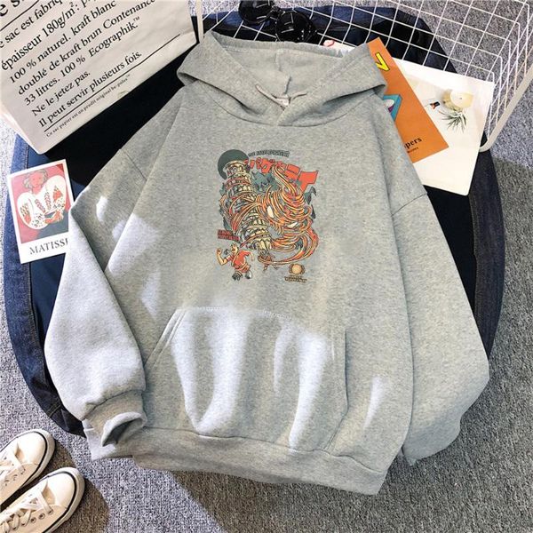 

men's hoodies & sweatshirts nudeln monster filialnetze turm pisa druck mit kapuze lose vintage coldproof sweatshirt winter hoodie, Black
