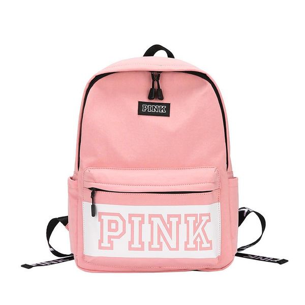 

backpack waterproof nylon women simple solid color teenage large capacity school bag cute