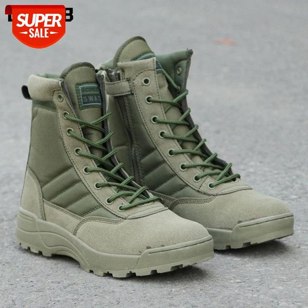 

plus size 36 46 new us military leather combat boots for men army green combat bot infantry tactical boots army shoes #1n1a, Black