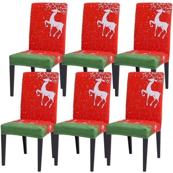 

chair covers christmas restaurant cover sofa six sets of elastic soft washable kitchen for restaur