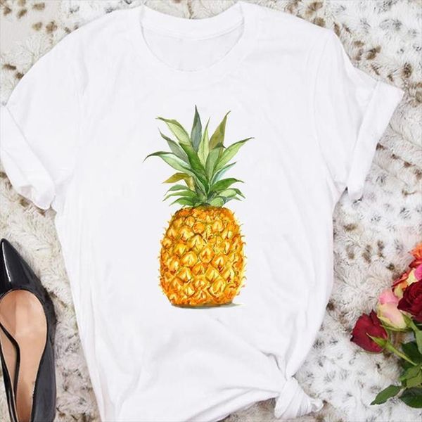

and women cartoon beach pineapple men fruit cute short sleeve summer female tshirts fashion graphic t lady print, White;black