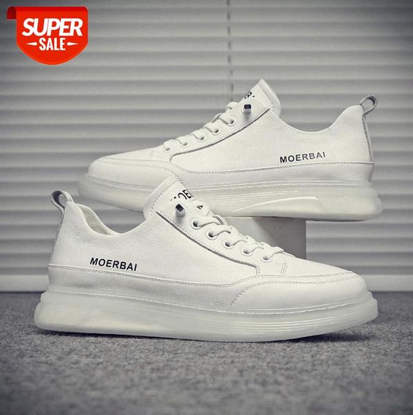 

men's shoes white all-match korean casual sneakers #028c