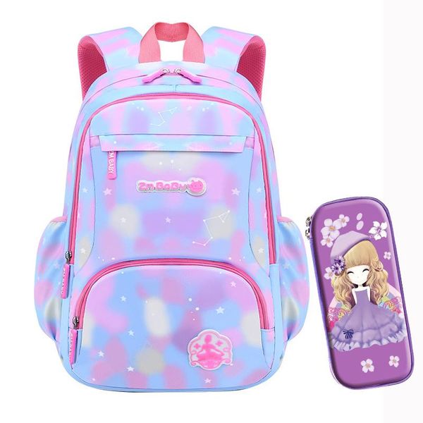 

children school backpack for girls waterproof bag grades 1-3-6 kids cute orthopedics book mochila mujer sac bags