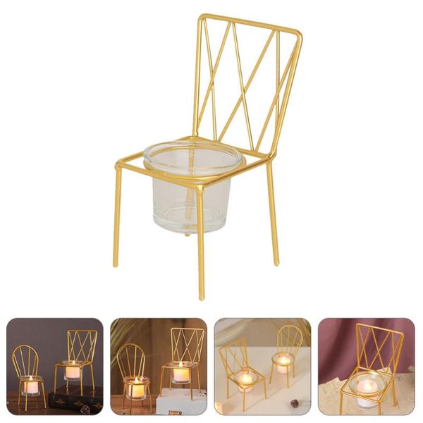

candle holders 1pc holder tea light display stand iron chair tray