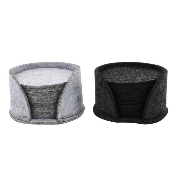 

mats & pads 20pcs felt coasters absorbent table housewarming gift