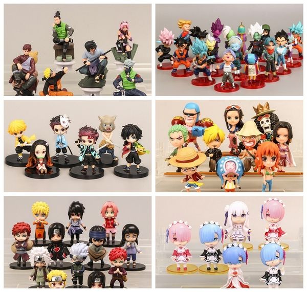 

cartoon animation series hand-made model fire shadow pirate king seven dragon ball ornament small machine doll
