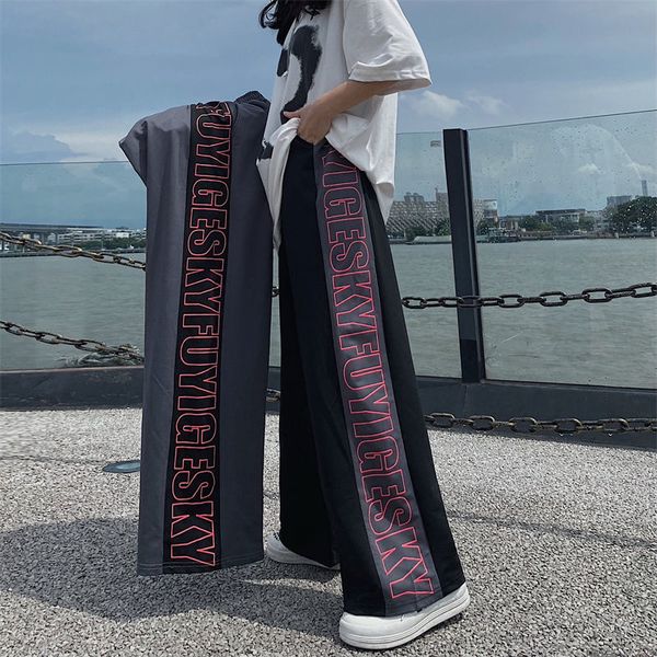

women's jeans cool breeches stamped hip hop position, harajuku girl pants, fall, summer fashion, gray kawaii sweatpants, for spring sxo, Blue