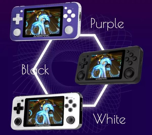 

retro game for ps1 rk3326 64g open source system 3.5 inch ips screen portable handheld console 2400games players