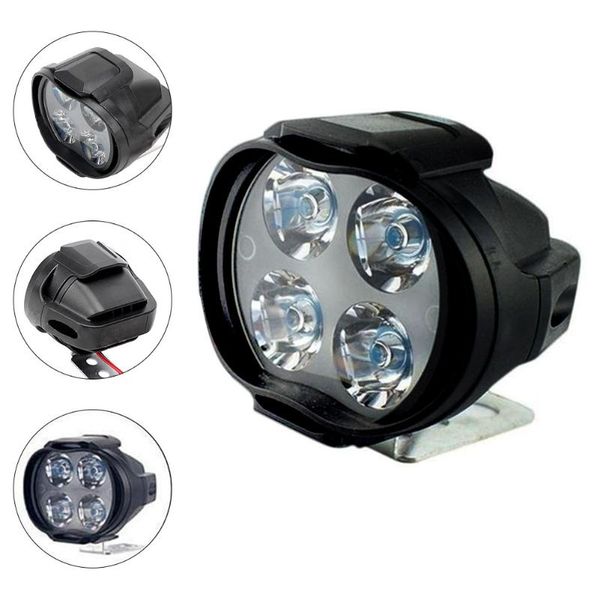 

car headlights 2 pcs motorcycle headlight 12w 4led waterproof driving ice motto fog spot head light lamp accessories