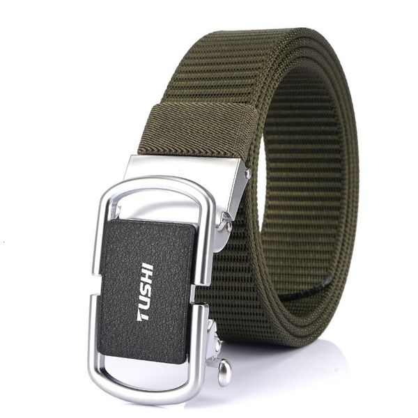 

automatic belt new business men's leisure 2021 nylon buckle, Black;brown