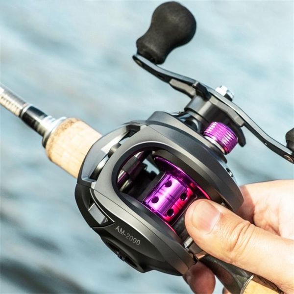 

baitcasting reels fishing 8kg max drag water droplet wheel anti-fry line long-distance 7.2:1 speed ratio left/right handed