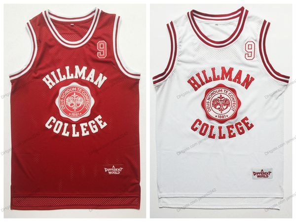 Navio de nós Wayne 9 Hillman College teatro Jersey de basquete All Stitched Men's Movies