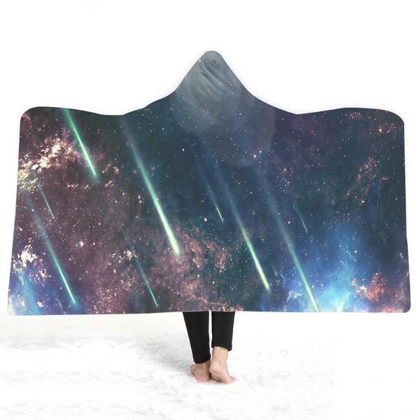 

blankets starry sky meteor shower definition pattern printing wearing blanket heating non pilling cashmere warm home office nap