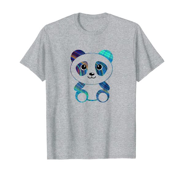 

fun colorful adorable panda t-shirt, White;black