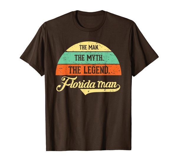 

the man the myth the legend crazy florida man shirt, White;black