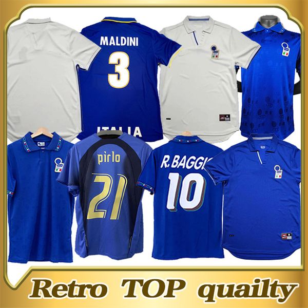

customized retro soccer jersey maldini donadoni signori zola 1999 98 97 baresi r. baggio albertini fans version football shirt, Black;yellow