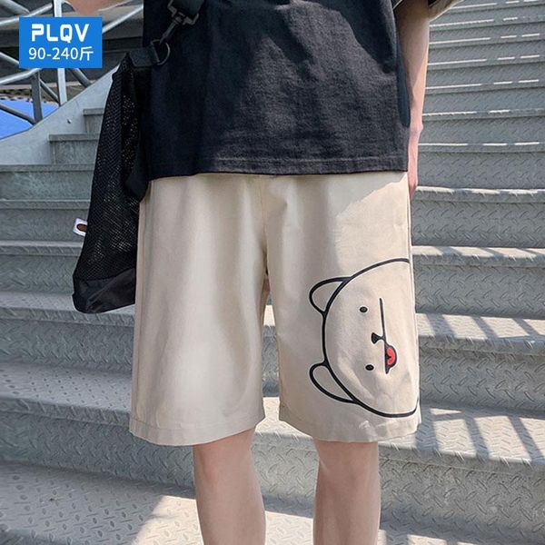 

hip hop couple korean shorts streetwear cartoon harajuku slim men boys plus size pantalones hombre mens clothing eg50cs men's, White;black