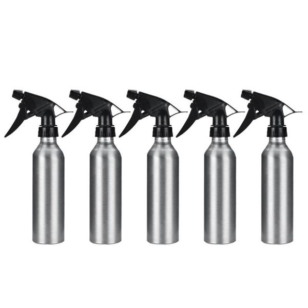 

storage bottles & jars 5pcs 250ml multifunctional spray aluminum alloy empty refillable mist sprayer (black)
