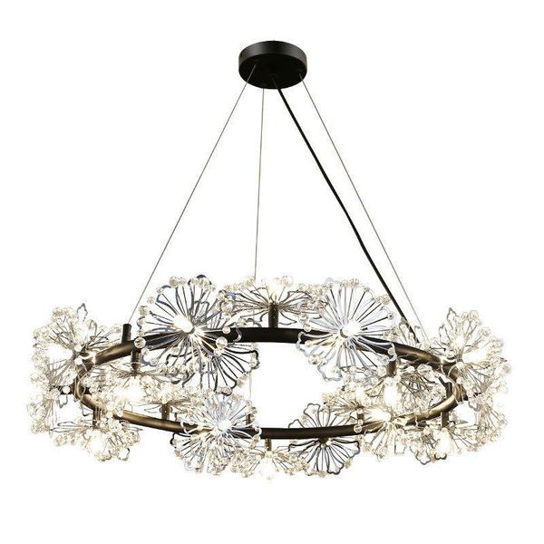 

nordic lamps and lanterns living room modern minimalist light luxury crystal chandelier bedroom atmosphere personality creative pendant