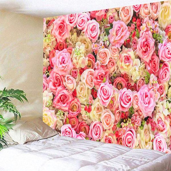

tapestries 3d flower tapestry blanket rose cherry mandala wall hanging boho bedroom rug couch