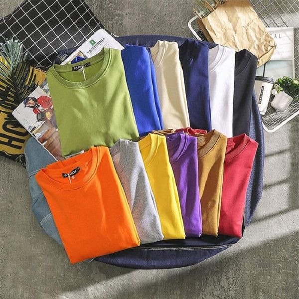 

men's hoodies & sweatshirts 12 men colors 2021 autumn causal solid color o-neck long sleeve sweatshirt, Black