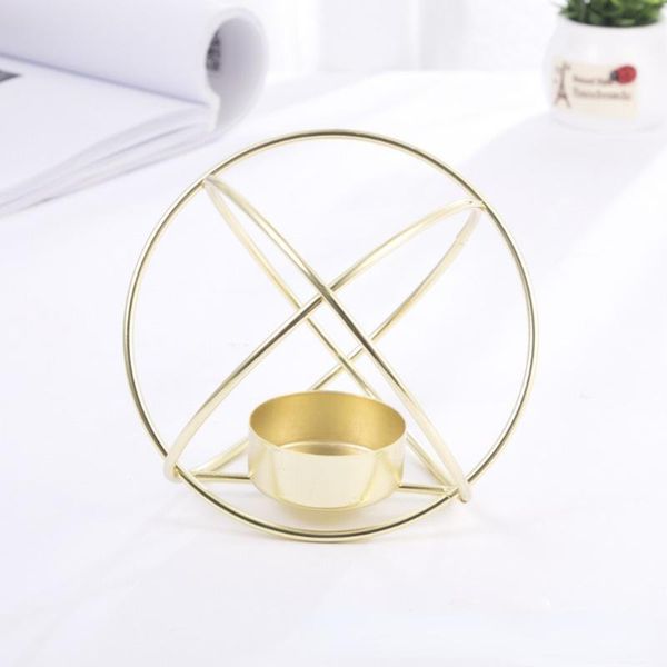 

candle holders european nordic gold holder christmas small classic modern metal iron centro de mesa decoration for home