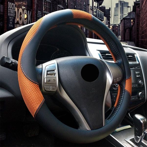 

Steering Wheel Covers High Quality Sandwich Fabric Car Cover Universal Hubs Styling