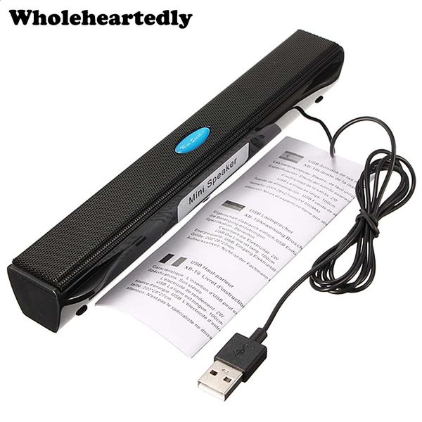 Portátil Portátil / Computador / Pc Alto-falante Amplificador Loudspeaker USB Soundbar Sound Bar Stick Music Player Alto-falantes Notebook tablet