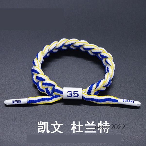 

braided bracelet little knitting coby basketball shoelace hand rope, Golden;silver