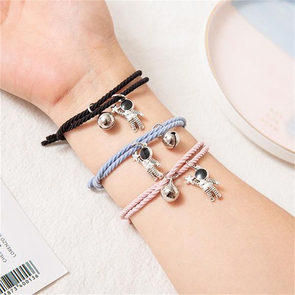 

link, chain tie hair rubber band chinese style space hand rope a pair of simple bracelet dual-purpose women's jewerly, Black